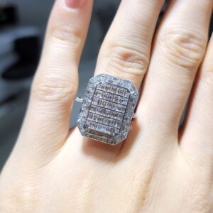 Outlet Pırlanta 1,74 Ct Baget Yüzük YZ10457