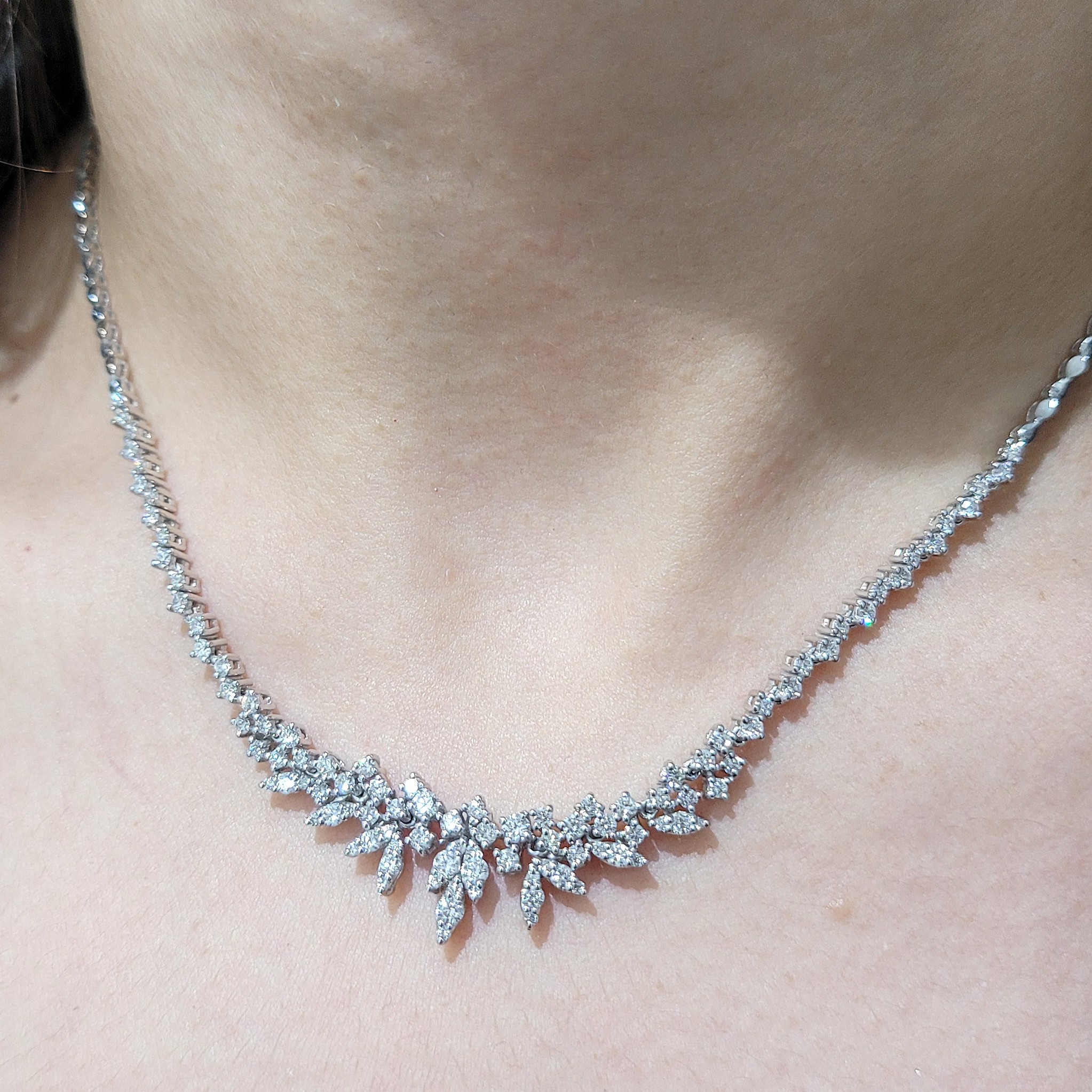 Outlet Pırlanta 2,15 Ct Zarif Gerdanlık GR00441