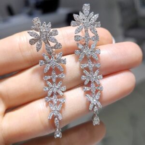 Outlet Pırlanta 3,91 Ct Küpe KP02814