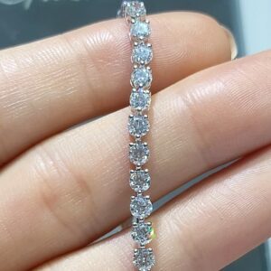 Outlet Pırlanta 5,75 Ct Üç Tırnak Suyolu Bileklik BL01422