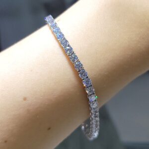 Outlet Pırlanta 8,16 Ct Suyolu Bileklik BL01428