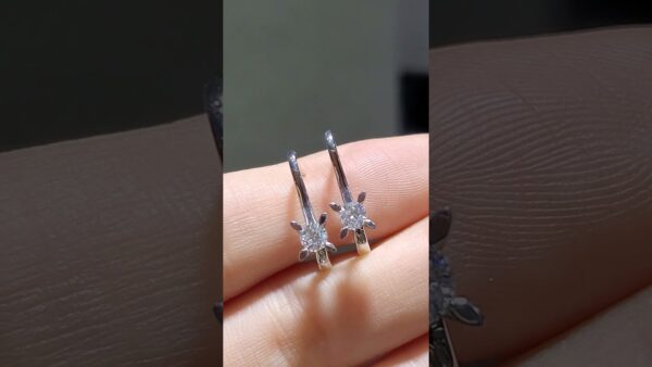 0.38 Ct HRD-Certified Solitaire Diamond Earrings product video