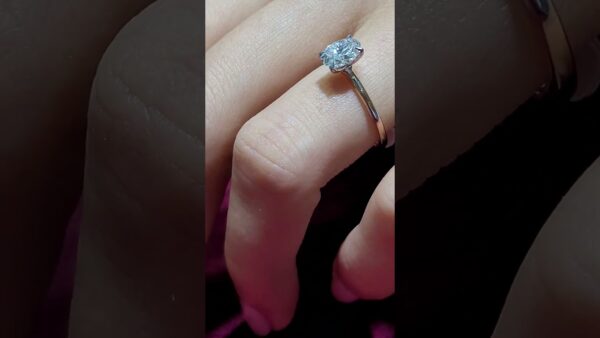 0.81 Ct HRD-Certified Oval Solitaire Diamond Ring product video