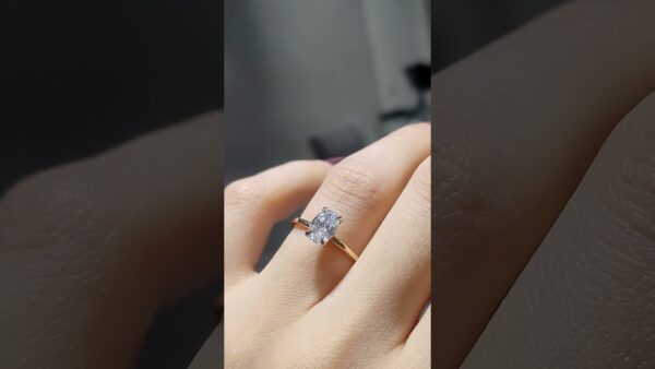 Pırlanta 1,01 Ct HRD Sertifikalı Oval Tektaş Yüzük ürün videosu