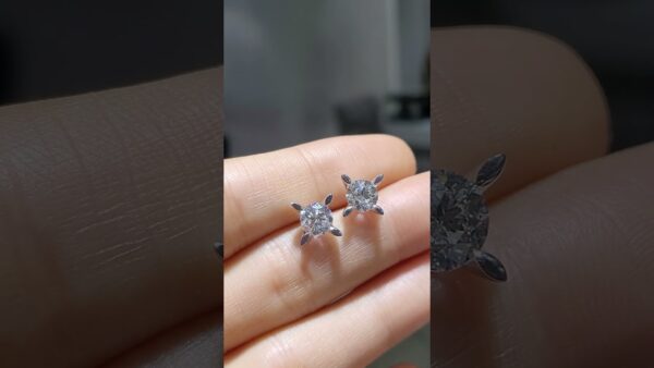 1.92 Ct HRD-Certified Solitaire Diamond Earrings product video