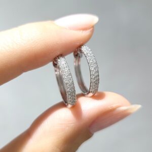 Outlet Pırlanta 0,48 Ct Halka Küpe KP02936