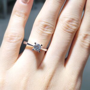 Outlet Pırlanta 0,54 Ct HRD Sertifikalı Tektaş Yüzük YZ10519