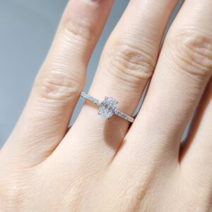 Outlet Pırlanta 0,60 Ct GIA Sertifikalı Oval Tektaş Yüzük YZ10559