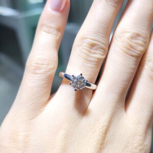 Outlet Pırlanta 1,00 Ct HRD Sertifikalı Tektaş Yüzük YZ10509