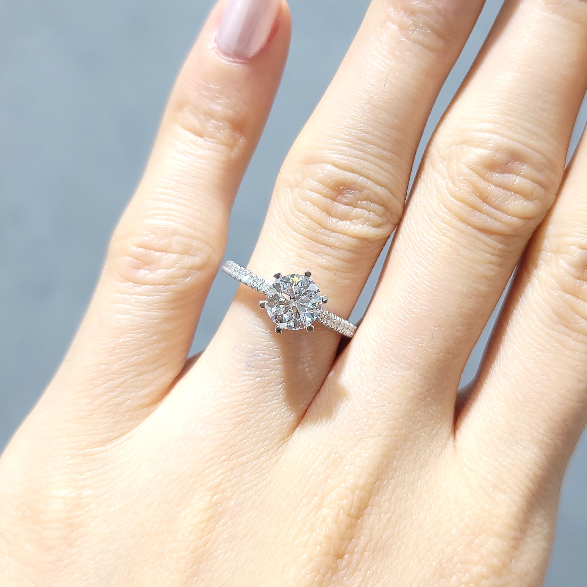 Outlet Pırlanta 1,41 Ct HRD Sertifikalı Tektaş Yüzük YZ10094