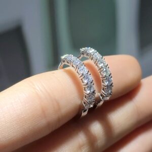 Outlet Pırlanta 1,51 Ct Halka Küpe KP02960