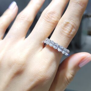 Outlet Pırlanta 5,17 Ct Oval Kesim Tamtur Yüzük ELD0045