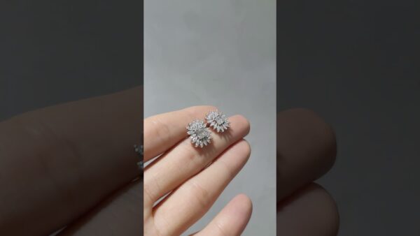 0.94 Ct Delicate Baguette Diamond Earrings product video