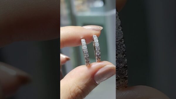 Pırlanta 0,95 Ct Halka Küpe ürün videosu