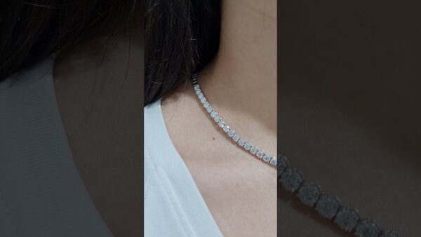 12.03 Ct HRD-Certified Tennis Diamond Necklace product video