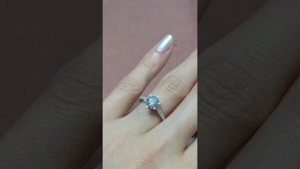 Pırlanta 1,41 Ct HRD Sertifikalı Tektaş Yüzük ürün videosu