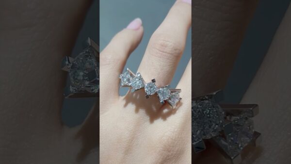 Pırlanta 2,95 Ct HRD Sertifikalı Beştaş Yüzük ürün videosu