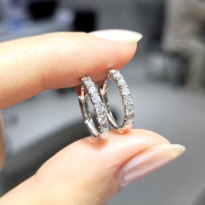 Outlet Pırlanta 0,33 Ct Halka Küpe KP02825