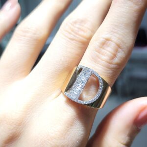 Outlet Pırlanta 0,37 Ct D Harf Yüzük KR00888