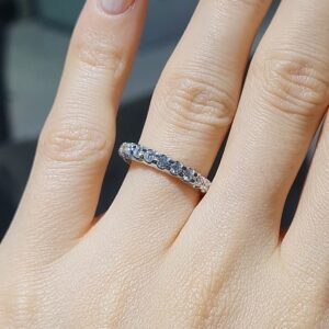 Outlet Pırlanta 0,45 Ct Yarımtur Yüzük YZ09603