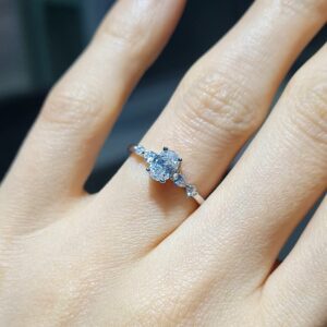 Outlet Pırlanta 0,64 Ct GIA Sertifikalı Oval Tektaş Yüzük YZ10620