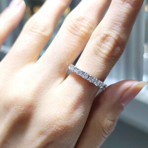 Outlet Pırlanta 0,78 Ct Yarımtur Yüzük YZ10478