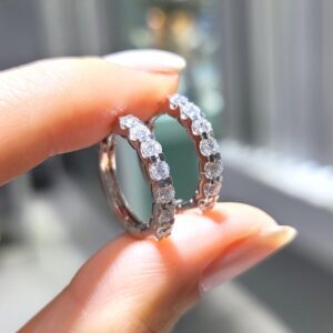 Outlet Pırlanta 0,98 Ct Halka Küpe KP02958