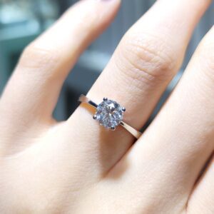 Outlet Pırlanta 1,00 Ct HRD Sertifikalı Tektaş Yüzük YZ10534