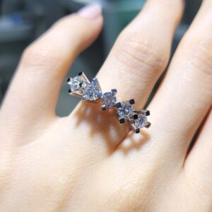 Outlet Pırlanta 1,22 Ct Beştaş Yüzük YZ10180