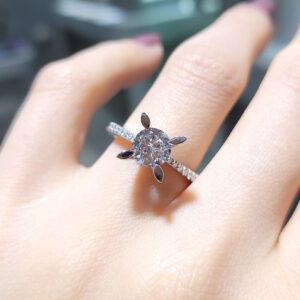 Outlet Pırlanta 1,24 Ct HRD Sertifikalı D Renk Tektaş Yüzük YZ10482