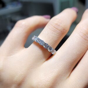 Outlet Pırlanta 1,26 Ct HRD Sertifikalı D-E Renk Yarımtur Yüzük YZ10601