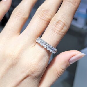 Outlet Pırlanta 3,03 Ct Oval Yarımtur Yüzük YZ10650