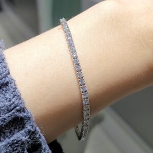 Outlet Pırlanta 4,14 Ct Suyolu Bileklik BL01430