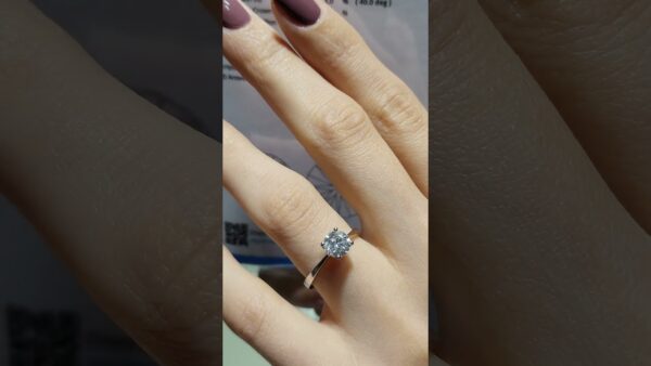 Pırlanta 1,00 Ct HRD Sertifikalı Tektaş Yüzük ürün videosu