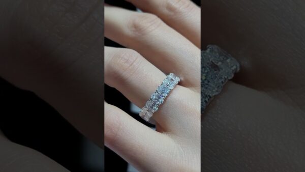 3.03 Ct Oval Half-Eternity Diamond Ring product video