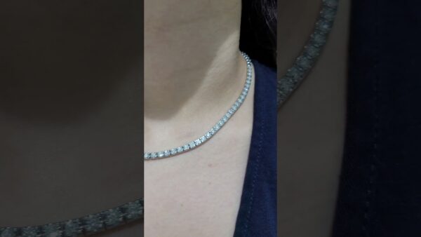 4.05 Ct Tennis Diamond Necklace product video