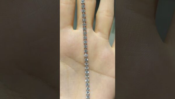 5.75 Ct HRD-Certified Three-Prong Tennis Diamond Bracelet product video