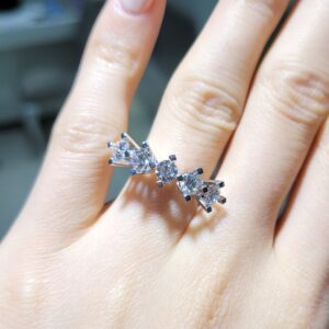 Pırlanta 1,51 Ct D Renk GIA Sertifikalı Beştaş Yüzük YZ10445