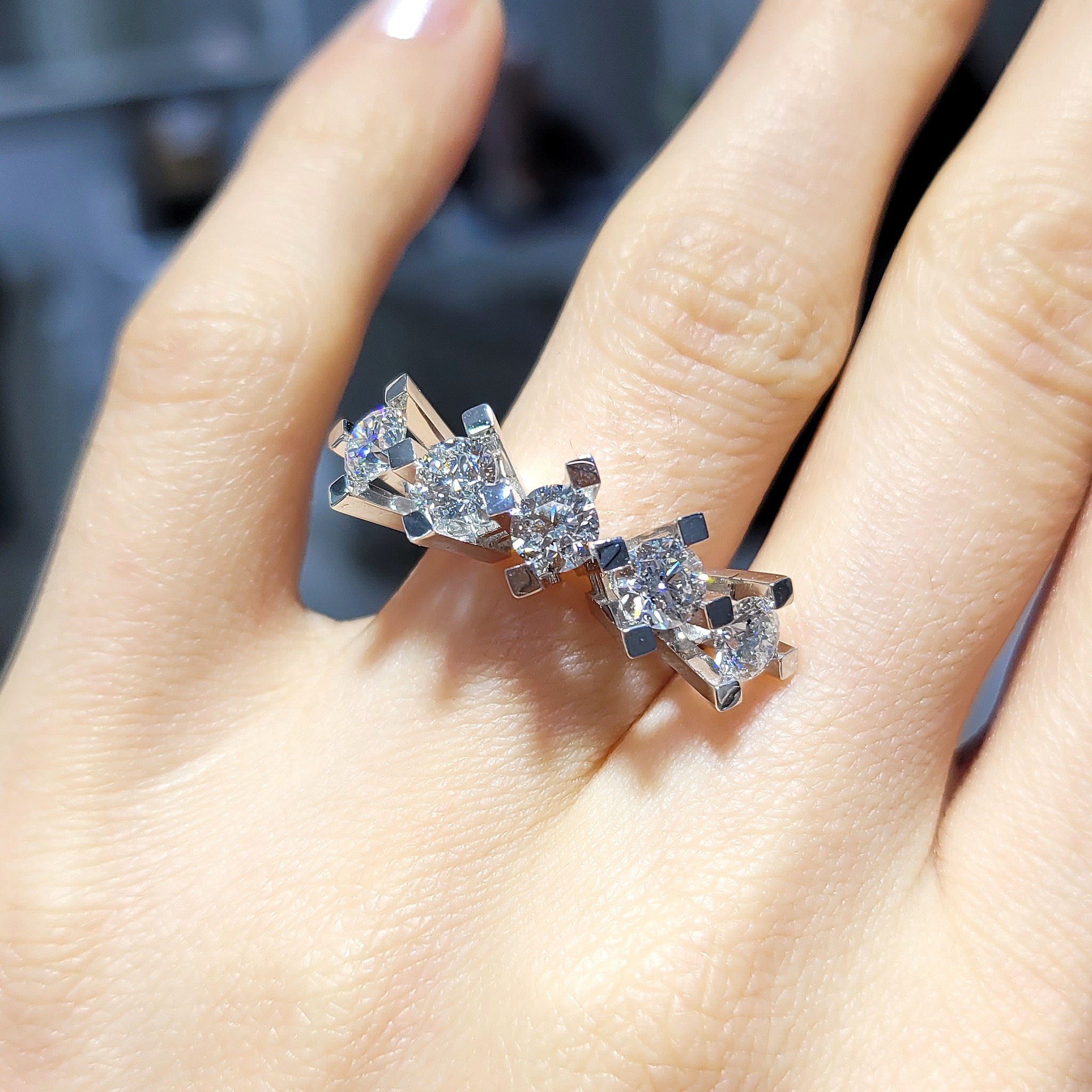 Pırlanta 2,14 Ct Beştaş Yüzük YZ10624