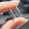 Outlet Pırlanta 0,15 Ct Halka Küpe KP02993