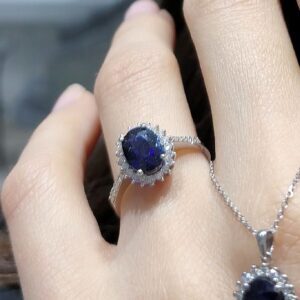 Outlet Pırlanta 1,83 Ct Pırlanta ve Safir Yüzük KP02902