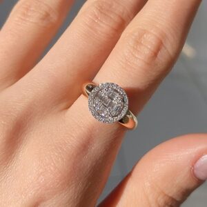 Pırlanta 0,41 Ct Baget Yüzük KR00912