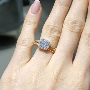 Pırlanta 0,42 Ct Baget Yüzük KR00913