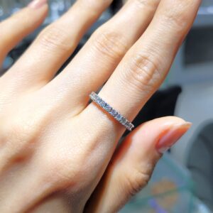 Pırlanta 0,47 Ct Yarımtur Yüzük YZ10265