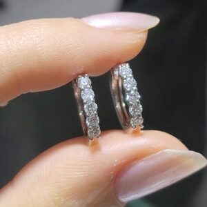 Pırlanta 0,50 Ct Halka Küpe KP02986