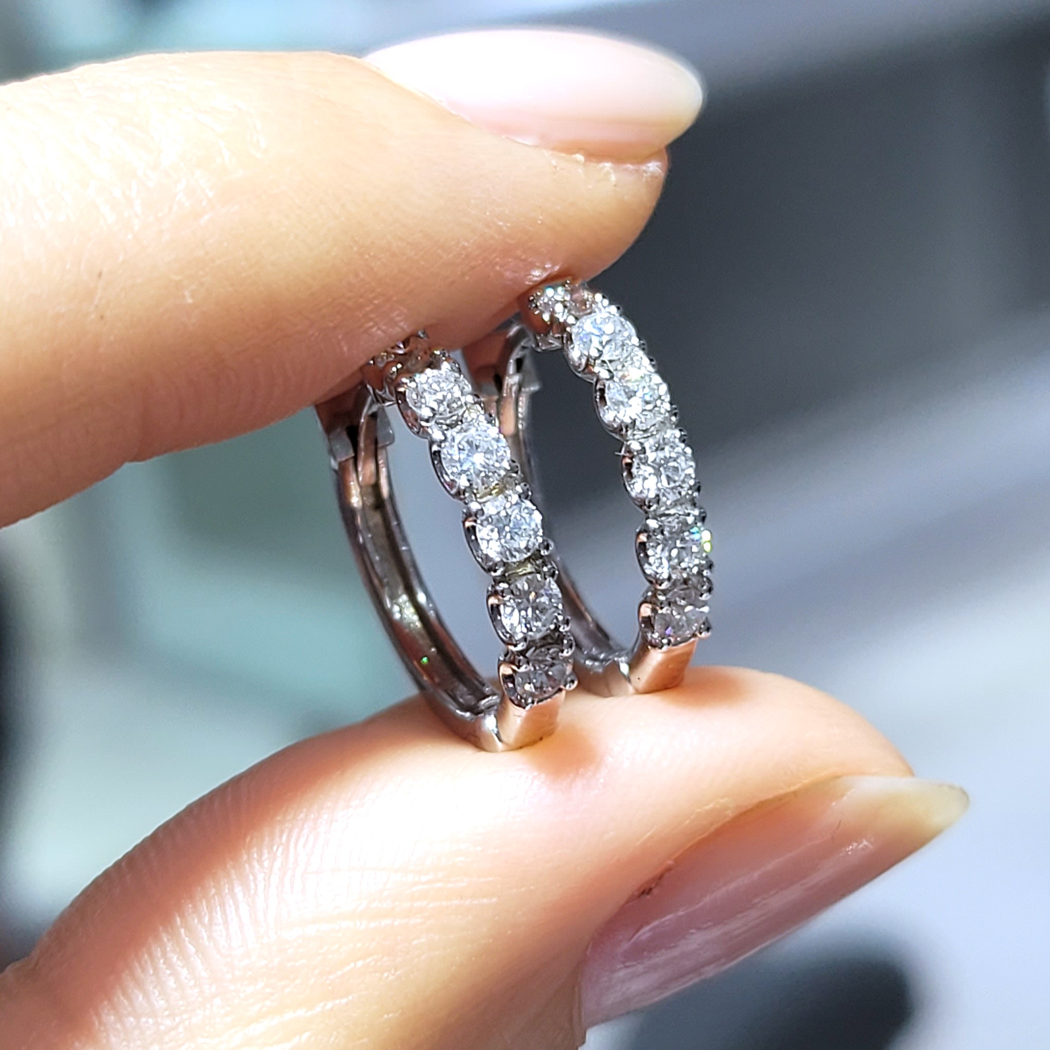 Pırlanta 0,54 Ct Halka Küpe KP02988