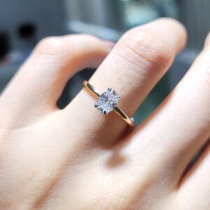 Pırlanta 0,61 Ct Oval Tektaş Yüzük YZ10712