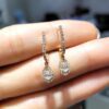 Pırlanta 0,65 Ct Damla Kesim Küpe KR00908