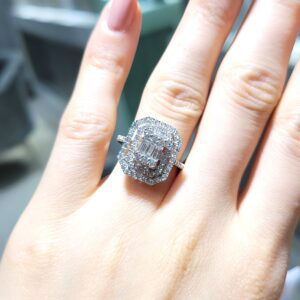 Pırlanta 1,06 Ct Baget Yüzük KR00921