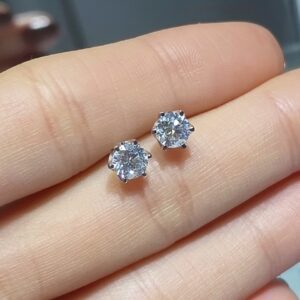 Pırlanta 1,16 Ct HRD Sertifikalı Tektaş Küpe KP02926